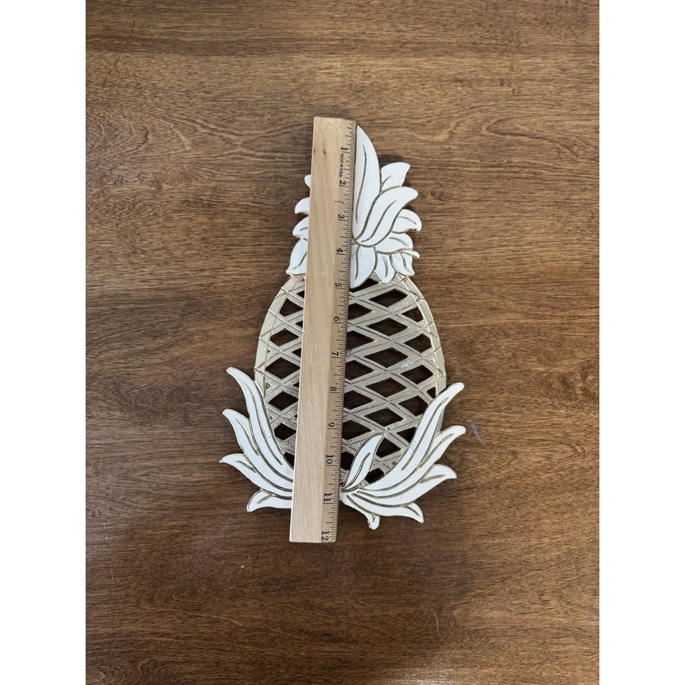 Vintage‎ WM A Rogers Pineapple Trivet Hot Plate Cold Plate Beverage Holder - Picture 3 of 5